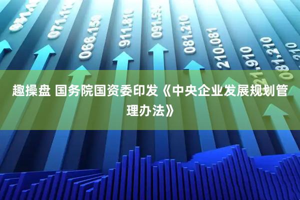 趣操盘 国务院国资委印发《中央企业发展规划管理办法》
